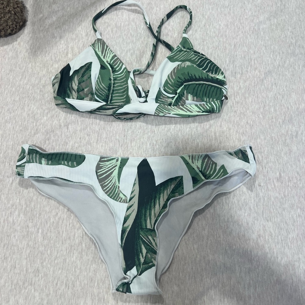 Rip Curl Green Leaf Bikini Set